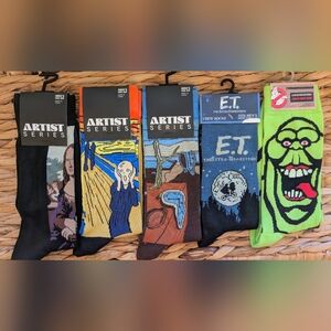 ARTIST SERIES Men's Fun Socks Size 7-12 Bundle of 5 Pairs of Socks NWT